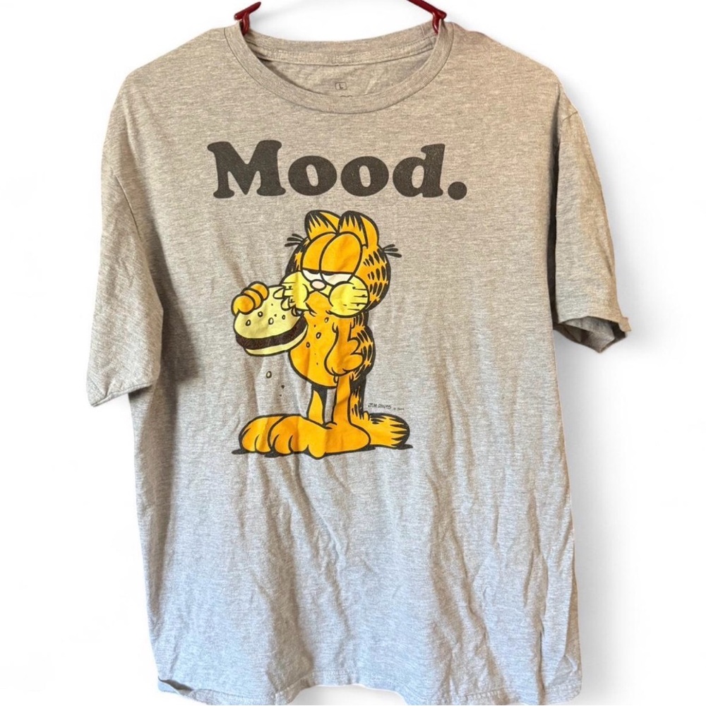 Gray Garfield Mood T-Shirt
